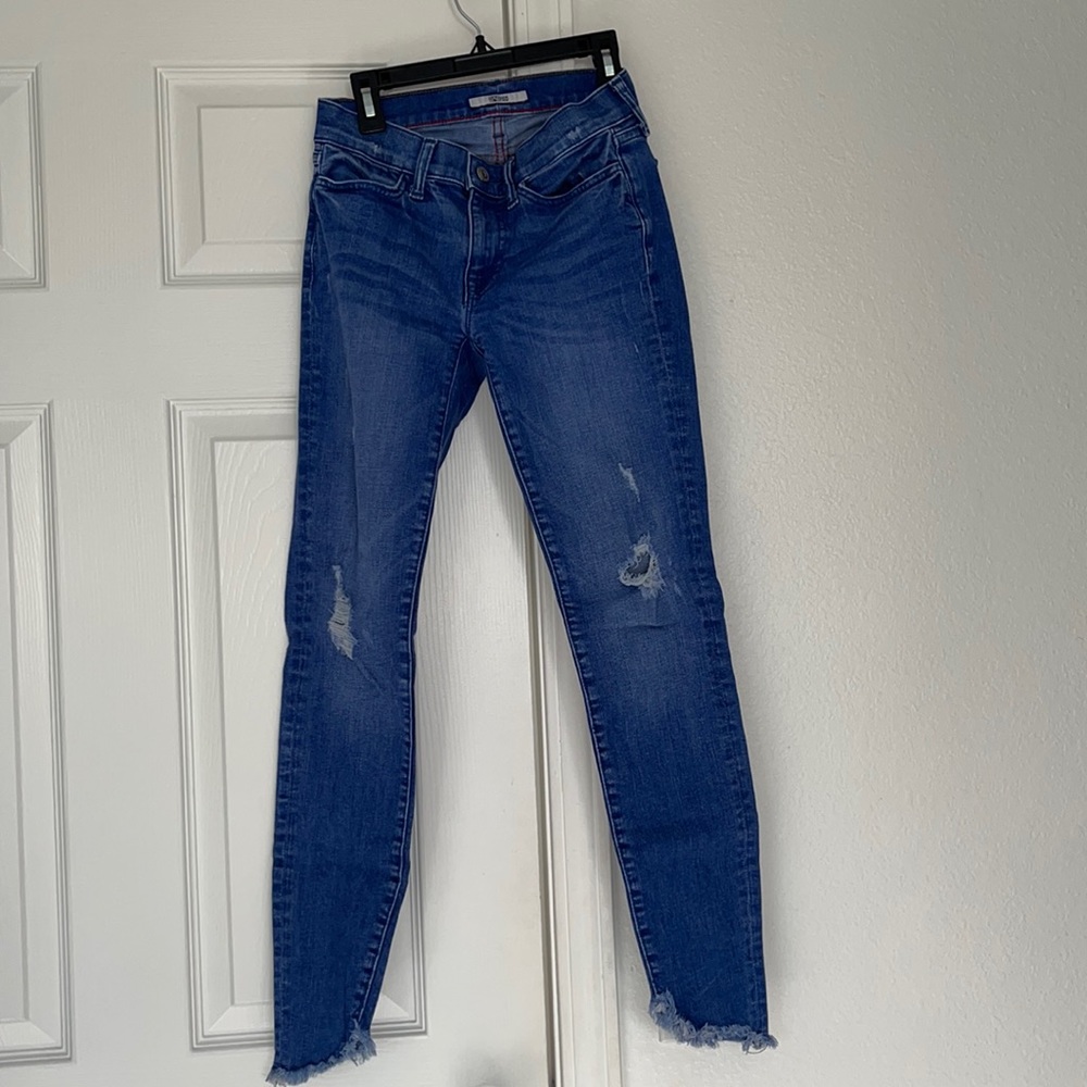 Tommy Hilfiger Distressed Blue Skinny Jeans ** EUC **